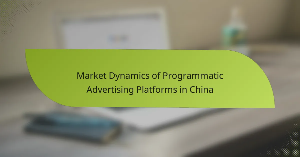 Market Dynamics of Programmatic Advertising Platforms in China